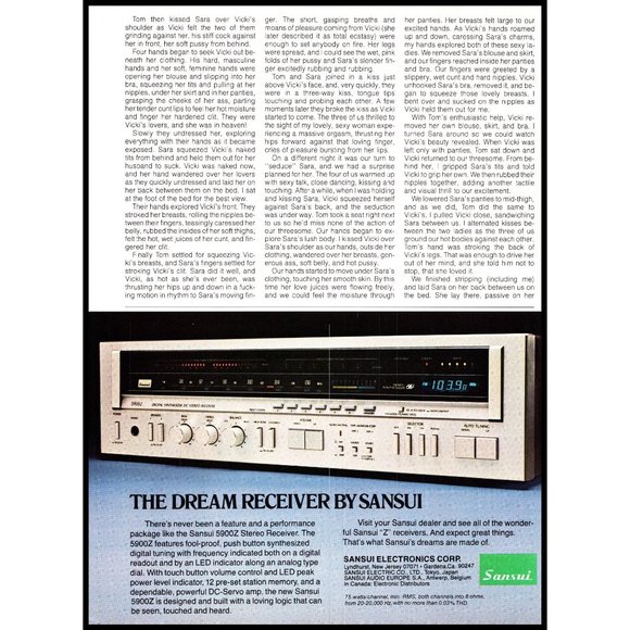 1981 Sansui 5900Z Dream Receiver Stereo Vintage Print Ad Audiophile Wall Art - Picture 1 of 1